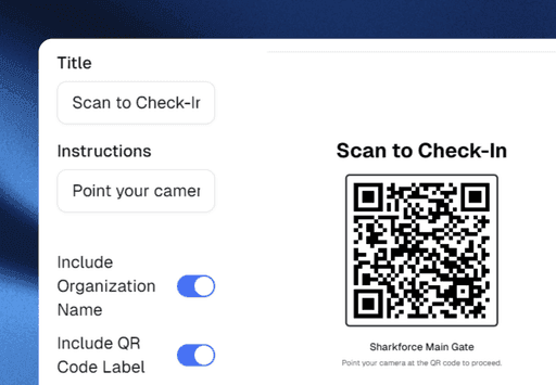 Branded A4 layout builder for QR posters